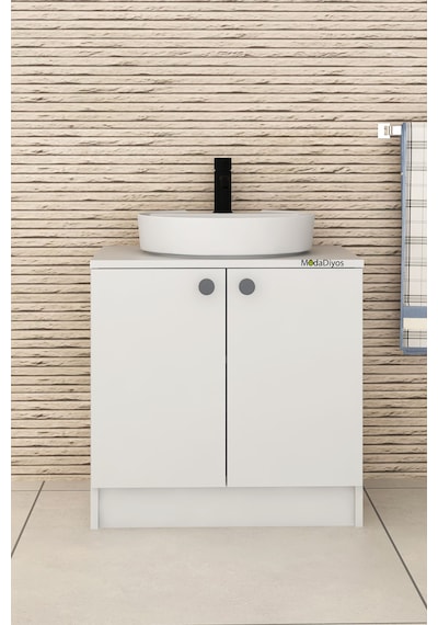 Rodelisa Lavabo Altı Dolap 00 % Mdf Çanak Lavabo Uyumlu - Banyo Dolabı Beyaz