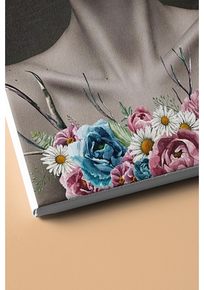 Webstyle Sayılarla Boyama Seti Kasnaklı Çiçek Saçlı Kadın 7 40 X 50 Cm