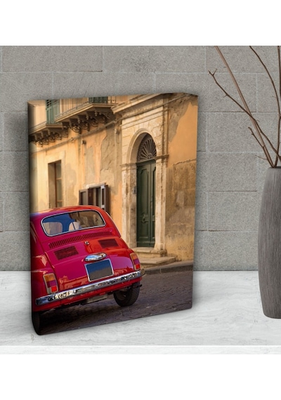 Bk Gift Klasik Araç Tasarımlı Dekoratif Mini Kanvas Tablo 15X20Cm (506660947)