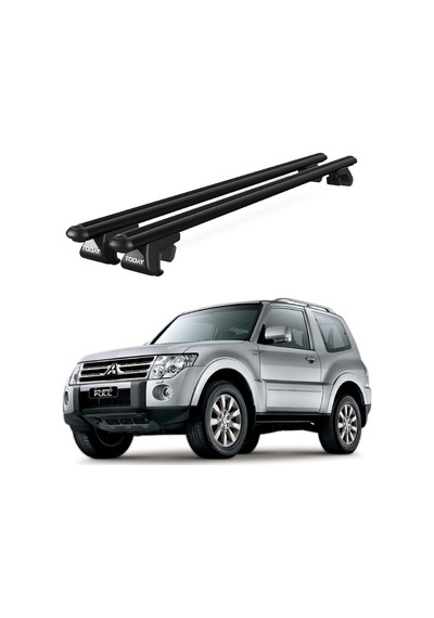 Venüs Mitsubishi Pajero 3d 2006-2011 Uyumlu Siyah Ara Atkı Port Bagaj Tavan Barı