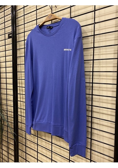 Erkek Bisiklet Yaka Slim Fit Sweatshirt Spr2019k18 001