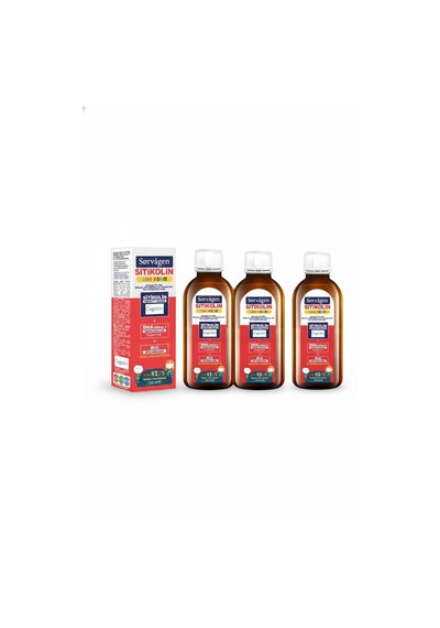 Sorvagen Kids Sıvı Form Sitikolin Dha Omega 3 Norveç Balık Yağı Ve B12 150 Ml 3 Lü Set