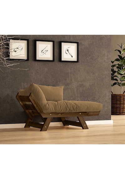 Woodesk Adalar Masif Ceviz-camel Renk Berjer Cpt8132-140