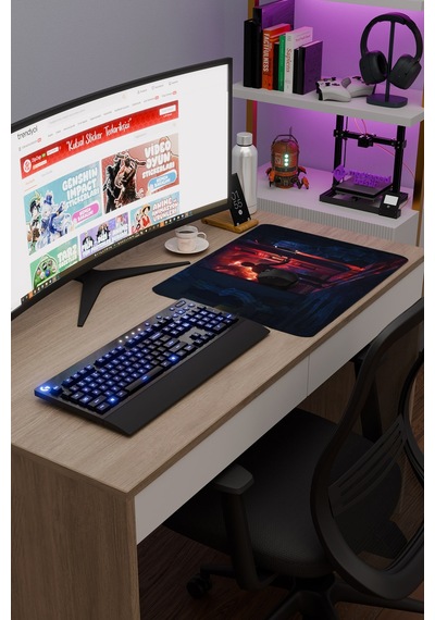 Stranger Things 2 V4 48x40 Xl Gaming Kauçuk Kaymaz Taban Mouse Pad Fare Altlığı