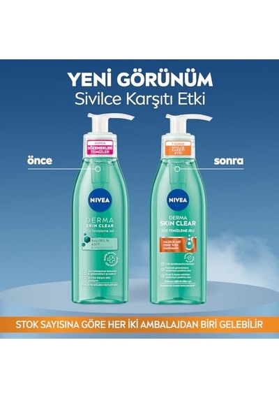 Derma Skin Clear Sivilce Karşıtı Yüz Temizleme Jeli 150ml, Gözenek Arındırıcı,gözenek Görünümünü,siyah No