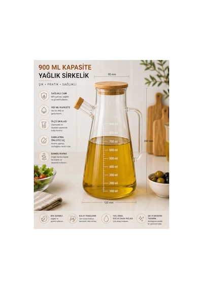 Tekli Yagdanlik Şişesi Bej