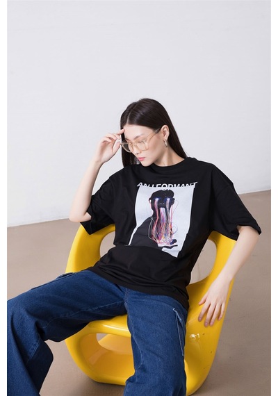Flood Of Style Unisex Aniformant Siyah Tshirt