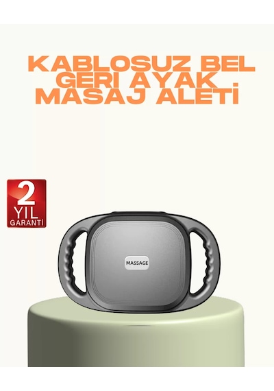 2000 Mah Şarjlı Masaj Tabancası 6 Başlık Ayarlı Güçlü Masaj Cihazı Antrasit