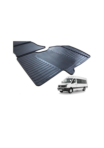 Volkswagen Crafter Minibüs Ve Panelvan Kauçuk Rulo Paspas Ön