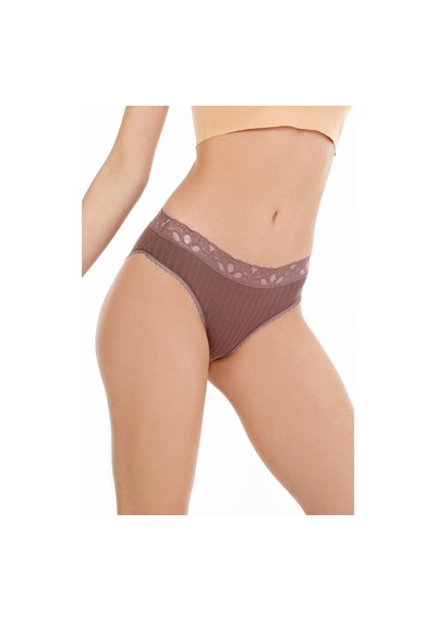 Sensu Kadın Fitilli Dantel Detaylı Slip Külot 5'li Paket Set Karışık