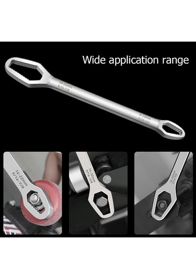 Evrensel Çift Başlı Tork Anahtar 8 22 Mm Çok Amaçlı Universal Anahtar Altıgen, Yuvarlak, Profil Somun Uyumlu Bisiklet, Araba, Ev Ve Atölye Kullanımı
