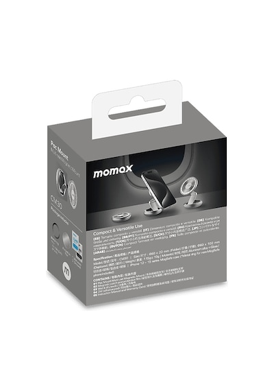 Momax CM30L Pac Mount Multi-use Magnetic Araç İçi Telefon Tutucağı Titanium
