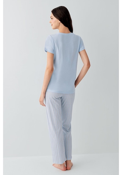 Arnetta Kadın Mavi Pijama Takım Ar3598-s-v1 Mavi