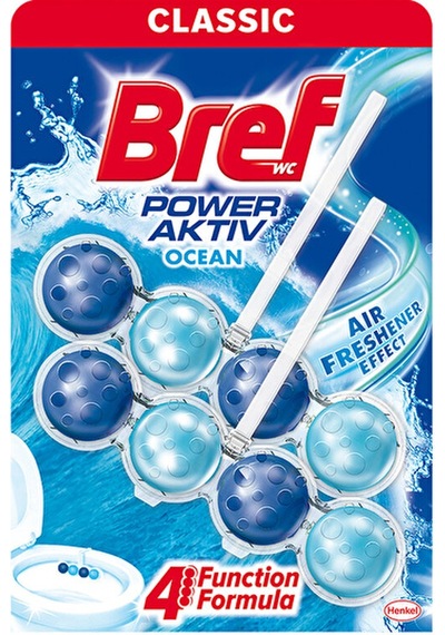 Bref Power Aktiv Wc Temizleyici Blok 2'li Okyanus
