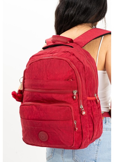 Ultra Hafif Çok Cepli Orta Boy Sırt Çantası Kırmızı Model: 571-3e - Kırmızı