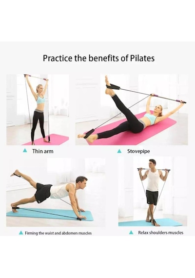 Leyaton Portable Pilates Studio Jimnastik Çubuğu Jimnastik Çubuk
