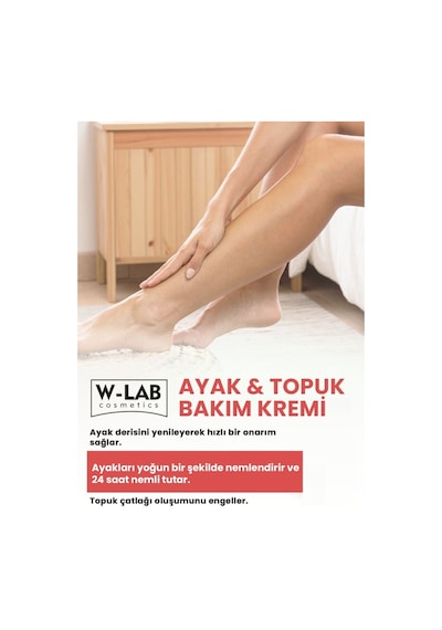 W-Lab Cosmetics Ayak Topuk Bakım Kremi 100 Ml Ve W-Lab Cosmetics Ayak Tırnak Bakım Spreyi 100 Ml