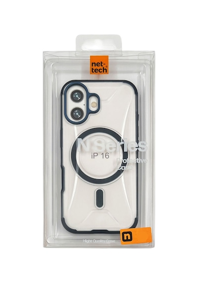 Nettech Apple Uyumlu iPhone 16 Wendell Magsafe Arka Koruma Kılıf - Siyah Siyah