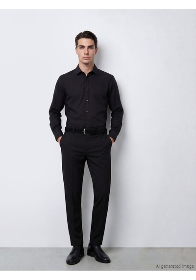 Lcw Busıness Siyah Slim Fit Erkek Gömlek