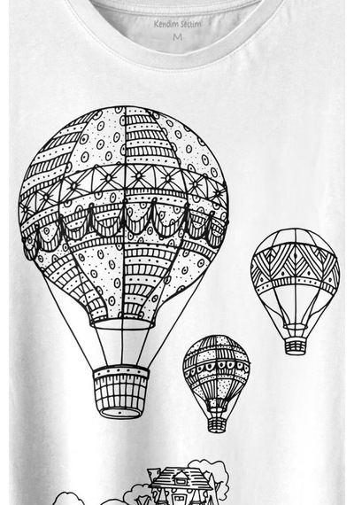 Kapadokya Nevşehir Peri Pacaları Cappadocia Baskılı Tişört Unisex T-shirt 001