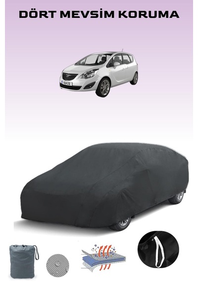Siyah, Opel Merıva B, Araba Brandası, Oto Örtüsü, Araba Çadırı Siyah
