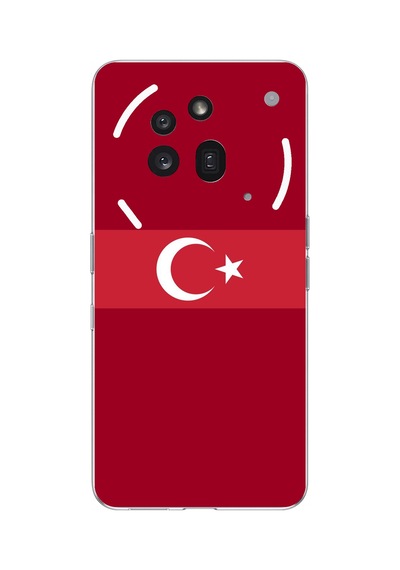 Nothing Phone 3a Pro Uyumlu Türk Milli Takım Kırmızı Forma Baskılı Silikon Kılıf Renkli