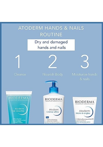 Bioderma Atoderm Hand & Nail Cream El Kremi Kuru Cilt Onarıcı Nemlendirici, Güçlendirici Etki Shea Yağı 50 Ml