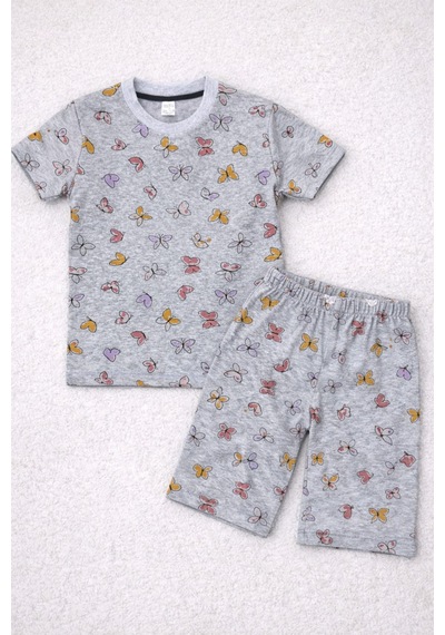 Beka Kids Kız Çocuk Kısa Kollu Ve Şortlu Bisiklet Yaka Rahat Desenli Pijama Takımı Alt-üst Takım Çok Renkli Beka Kids Kız Çocuk Kısa Kollu Ve Şortlu Bisiklet Yaka Rahat Desenli Pijama Takımı Alt-üst Takım Çok Renkli
