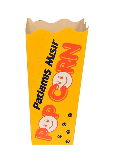 Patlamış Mısır Cips Popcorn Kutusu 1500'lü Paket 6 x 6 x 16 CM Patlamış Mısır Cips Popcorn Kutusu 1500'lü Paket 6 x 6 x 16 CM