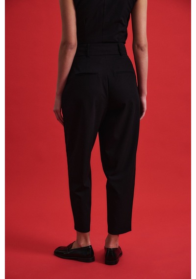 Sateen Lena Havuç Pantolon - Siyah-136961 siyah