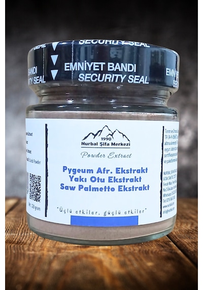 Nurbal Şifa Merkezi Pygeum Yakı Otu Saw Palmetto Ekstrakt 120 G