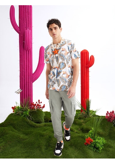 Colin's Colins Bej Erkek Tshirt K.Kol Cl1067731 Q1.V2 Beı Bej