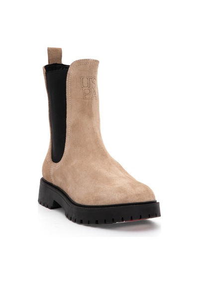 U.S. Polo Assn. Kadın Bej Süet Bot 50314451-VR011
