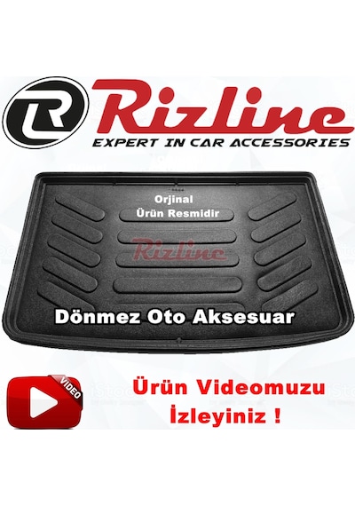 Renault Captur 3D Bagaj Havuzu Siyah 2013-2020 Arası Rizline N11.3358