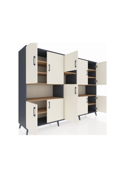 Hyperion Dolap 14 Raflı 10 Kapaklı 220x44x163 Antrasit-aytaşı/çam Aytası/atlas Çam - Antrasıt Hyperion Dolap 14 Raflı 10 Kapaklı 220x44x163 Antrasit-aytaşı/çam Aytası/atlas Çam - Antrasıt