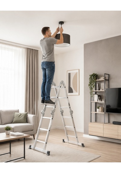 Çok Amaçlı Dört Kırılımlı Merdiven 3.75 M Ölçü:3.75 M