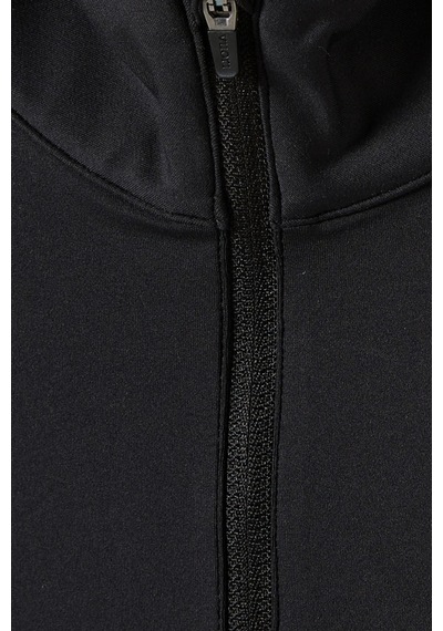 Vuori Studio Half-zip Crop Top, Stretch Knit Spor Ve Şık Üst Siyah