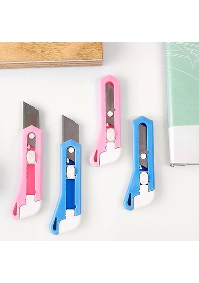 3 Adet Çelik Bıçaklı Mini Tekli Falçata Maket Bıçağı