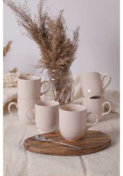 Keramika Krem Ekinoks Kupa 10 Cm 6 Adet 030