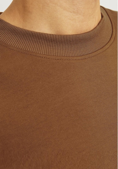 Jack & Jones Erkek Gögüs Logo Baskili Sweatshirt - Blachad 12261386 Nuthatch Siyah