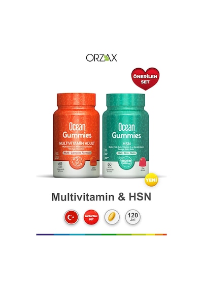 Gummies Multivimatimin 60 Jel & Gummies Hsn 60 Adet