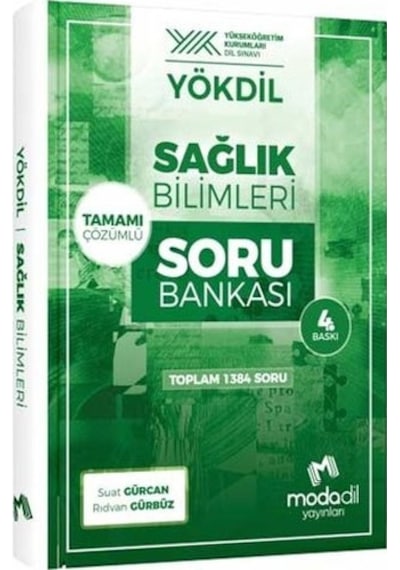 Modadil Yayınları Yökdil Sağlık Bilimleri Tamamı Çözümlü Soru Bankası- Modadil Yayınları