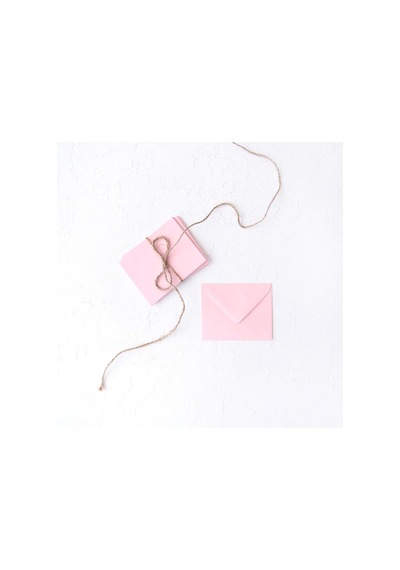 Bimotif Minik Zarf, 7x9 Cm 25 Adet Açık Pembe