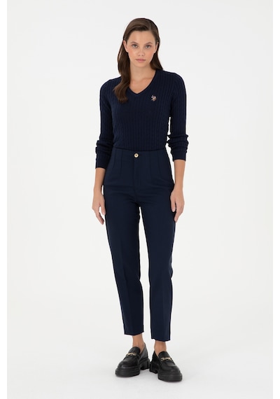 U.s. Polo Assn. Kadın Lacivert Pantolon Kanvas-chino 50290404-vr033 Lacivert
