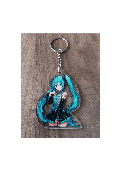 Owl Bag Hatsune Miku New Desenli Acrylic Anahtarlık Çanta Süsü Çok Renkli