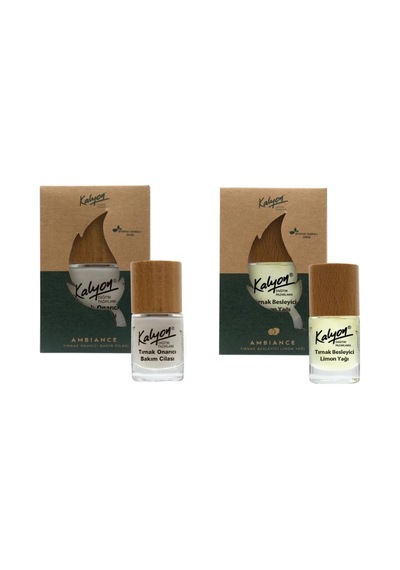 Kalyon Bitkisel Tırnak Onarıcı Bakım Cilası 11 Ml+Tırnak Besleyici Limon Yağı 11 Ml