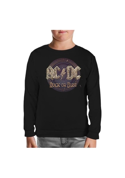 Lord Tshirt Ac Dc - Rock Or Bust Siyah Çocuk Sweatshirt Siyah