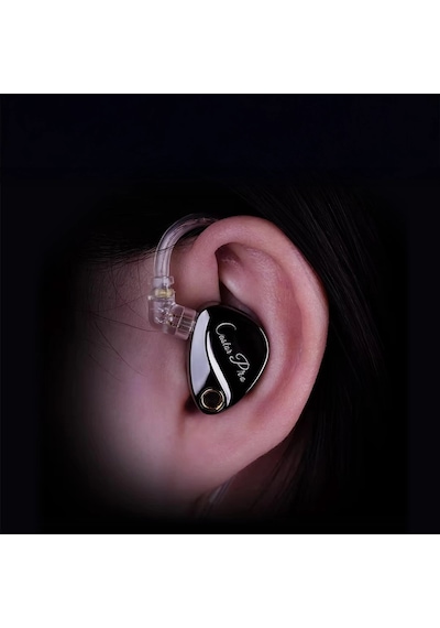 Kz Castor Pro Bass-enhanced Harman Target Çift Sürücülü Hi-fi Iem Kulaklık Siyah-mikrofonsuz Kulak Içi Kulaklık