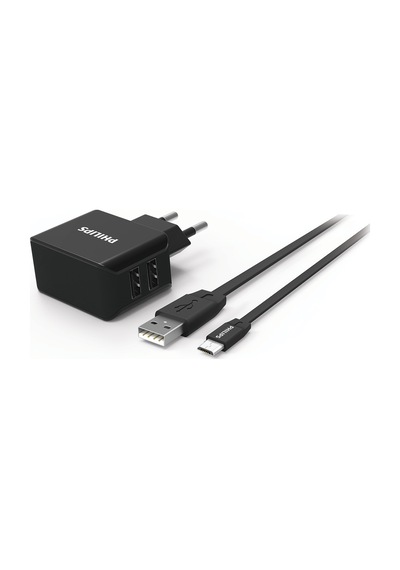 Philips Uyumlu Dlp2502M Seyahat Şarj & Kablo-Micro Usb