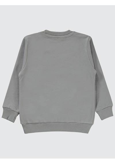 Ben10 Ben 10 Erkek Çocuk Uzun Kol Sweatshirt 2-5 Yaş Gri